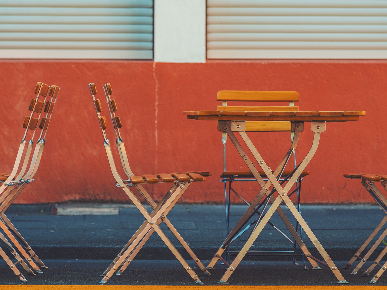 Image - furniture table chair outside
