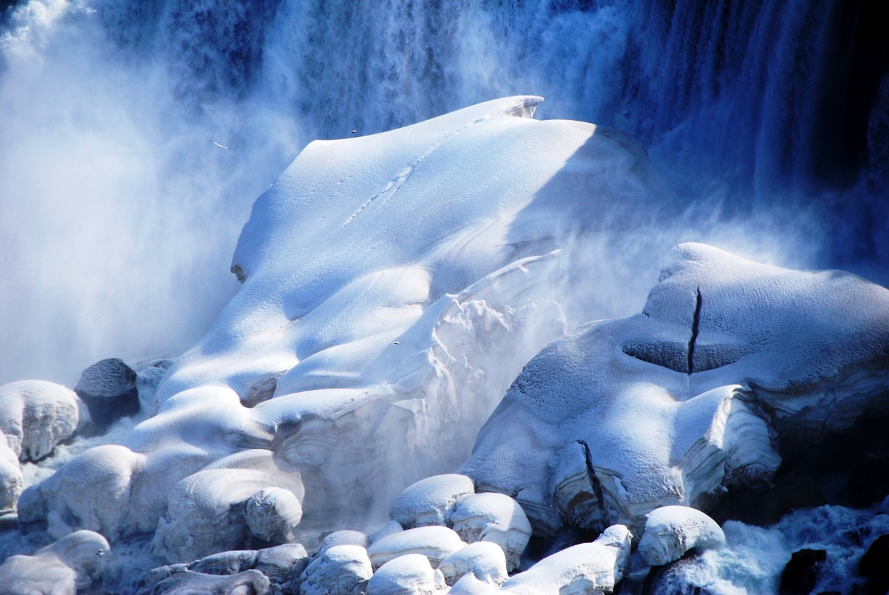 Image - rocks white ice iceberg snow