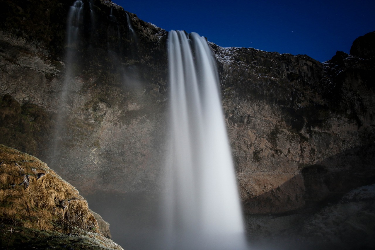 Image - waterfalls hill mountain highland