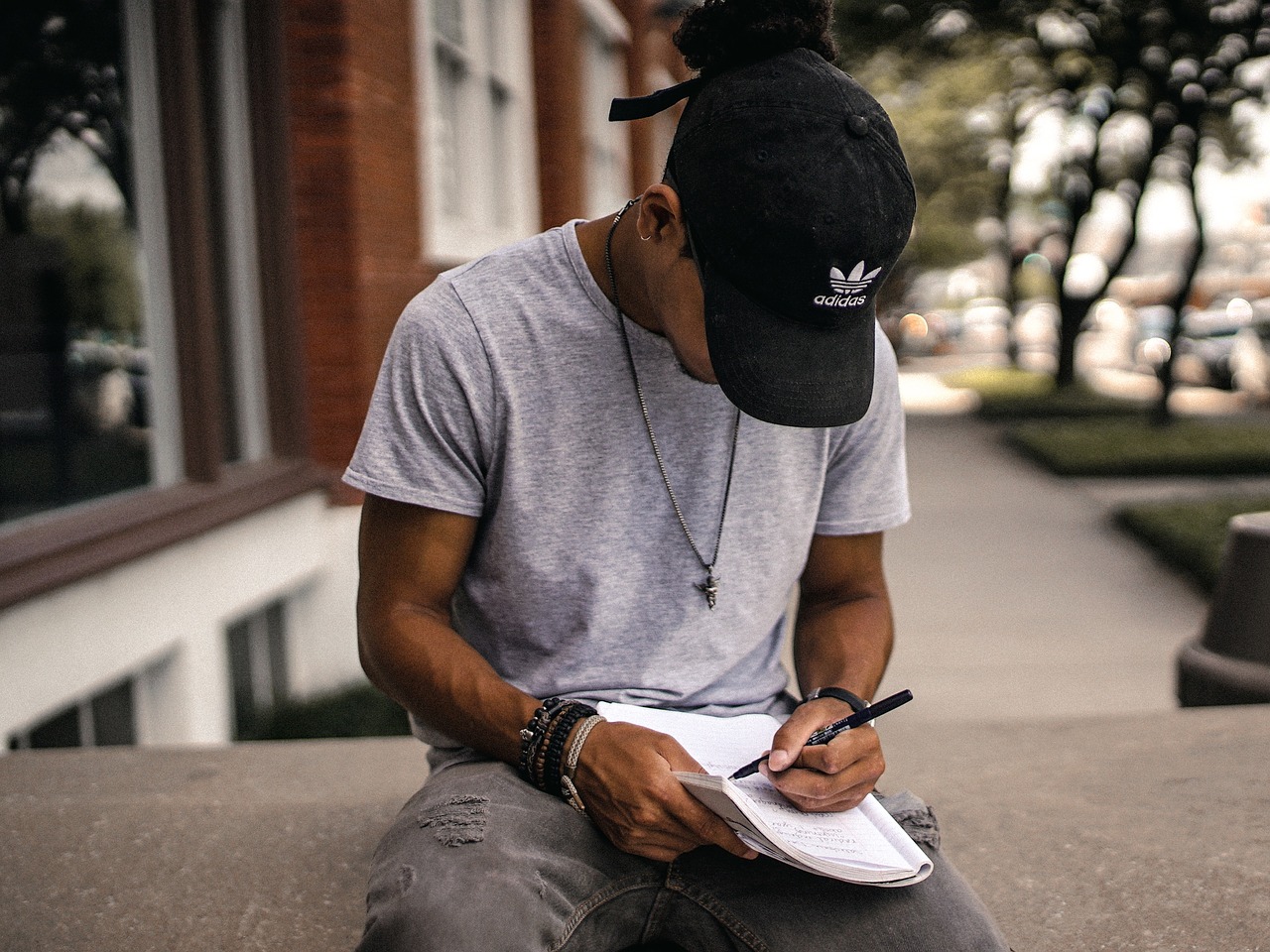 Image - people man guy black cap hat