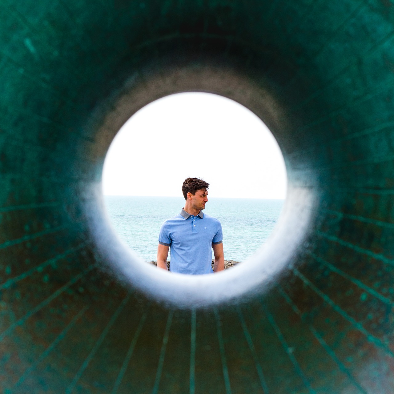 Image - people man guy alone hole tunnel