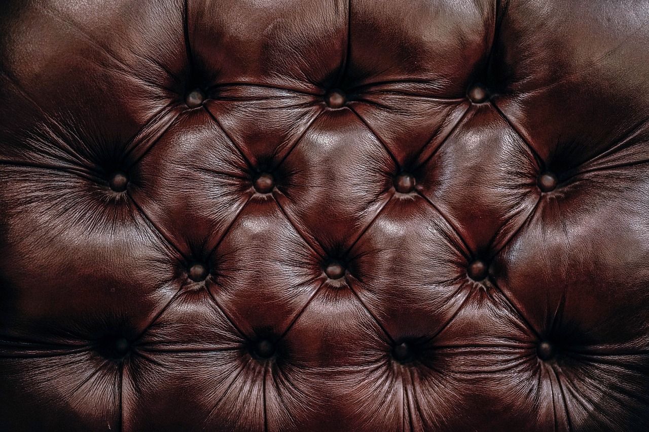 Image - brown leather couch sofa