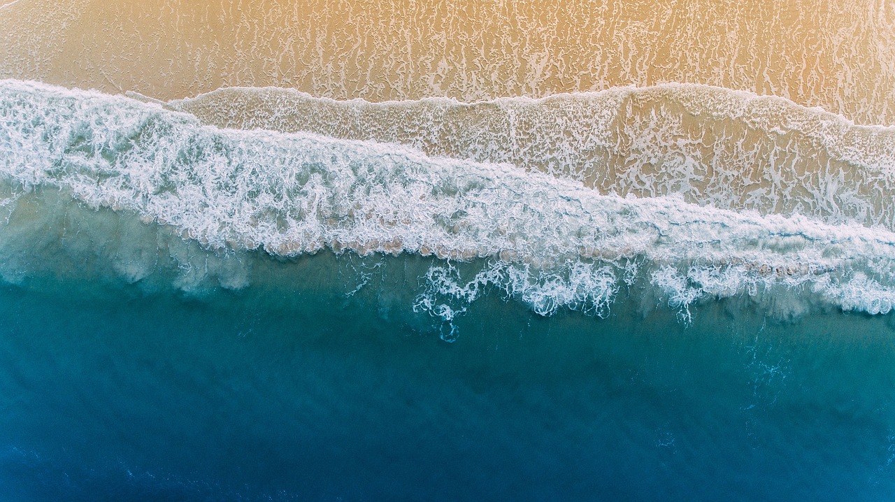 Image - sea ocean blue water wave nature