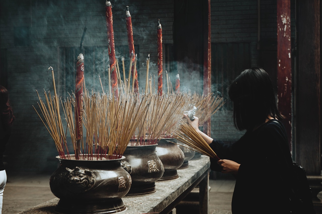 Image - pot sticks fire smoke ritual