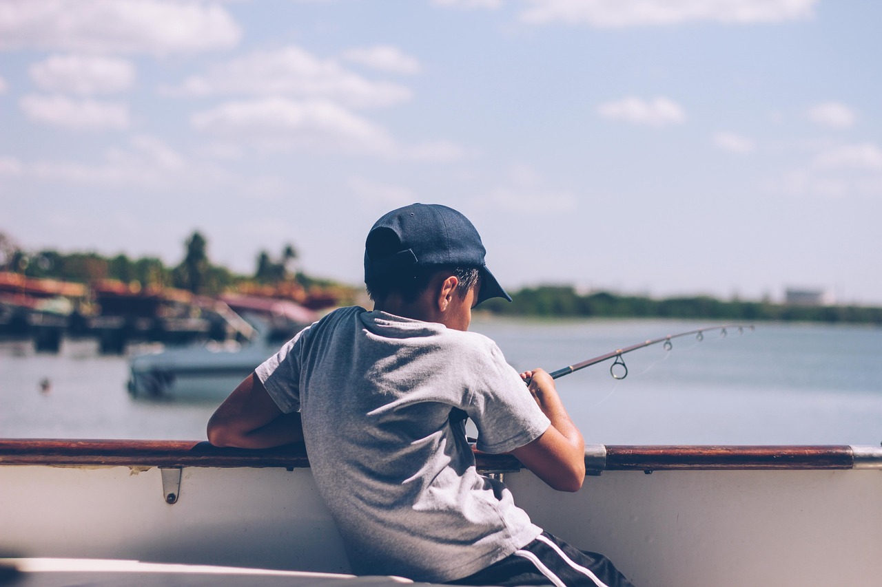 Image - people boy kid child fishing boat