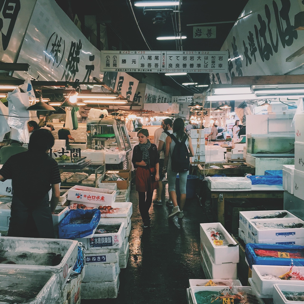 Image - korea wet market meat seafoods