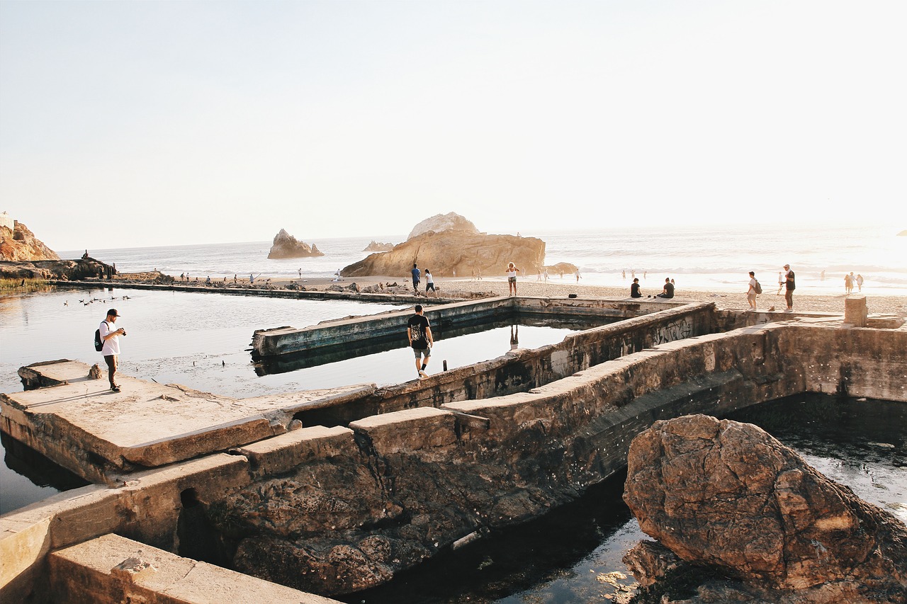 Image - people men travel sea water rocks