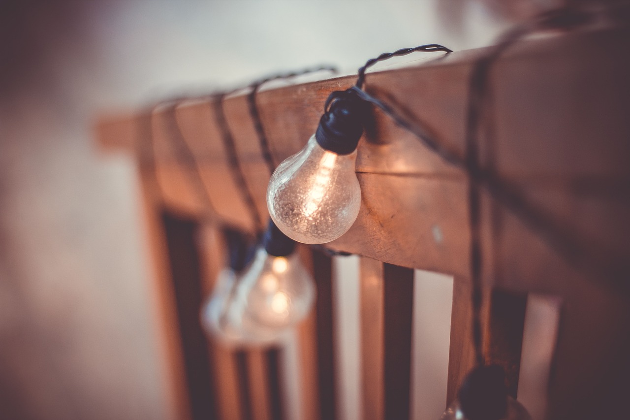 Image - wooden furniture wire light