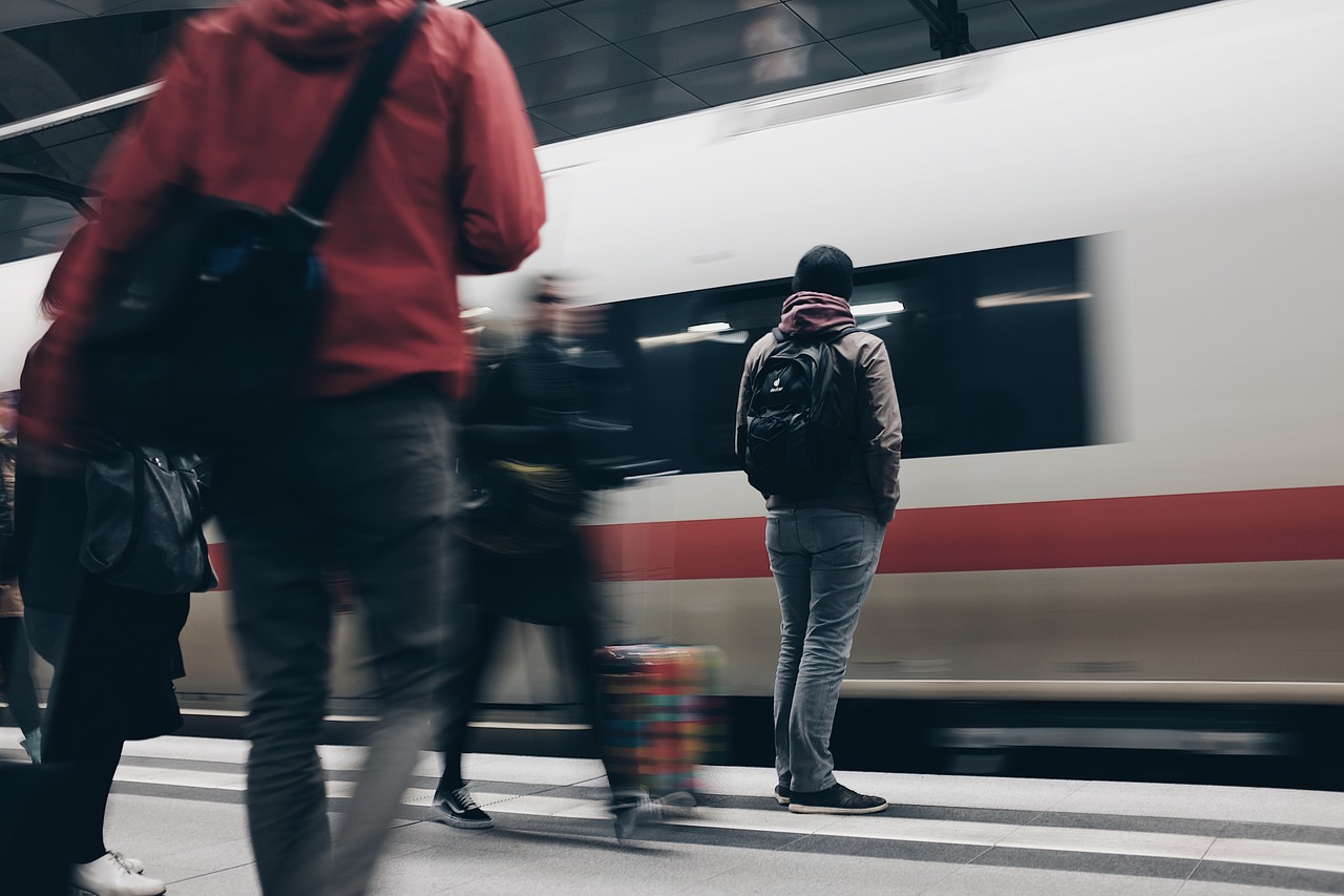 Image - people men waiting passengers