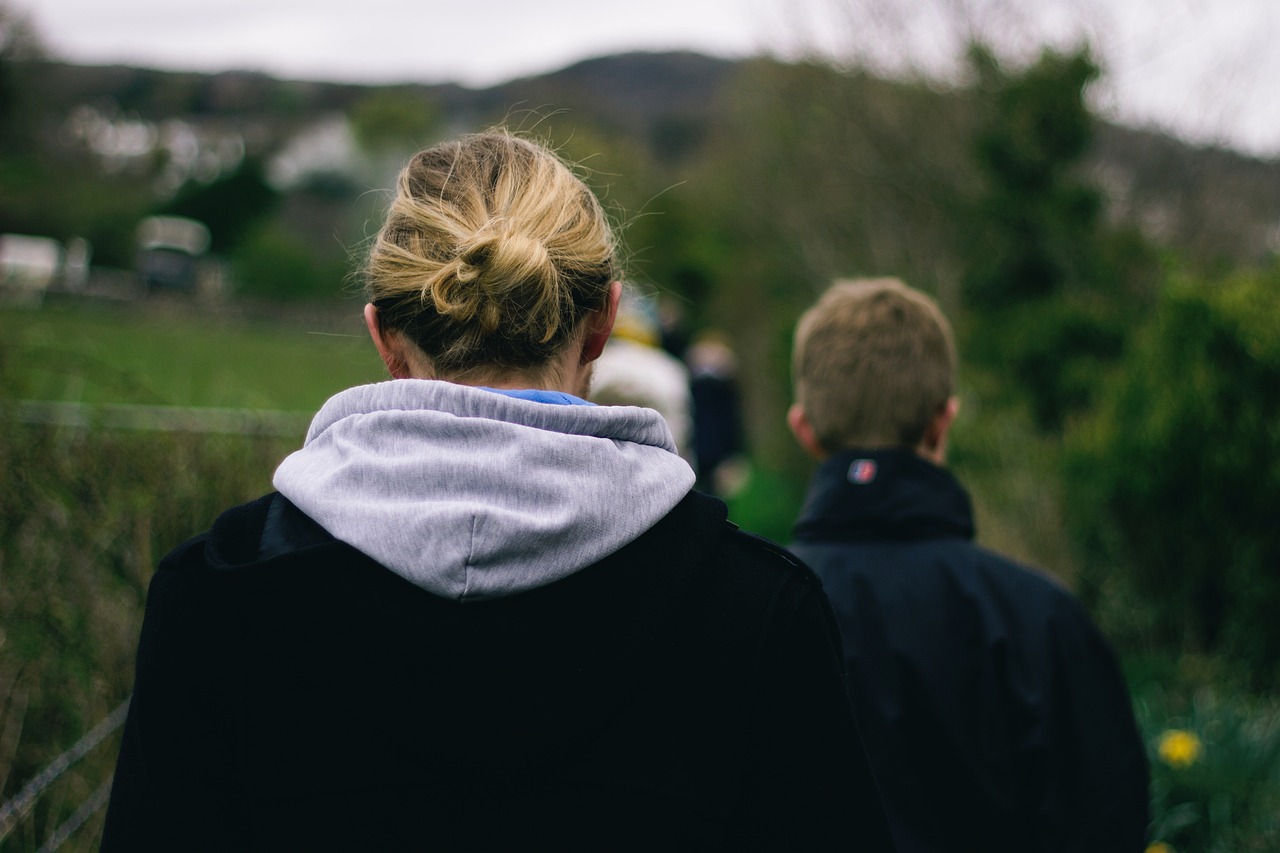 Image - green nature people blond bun