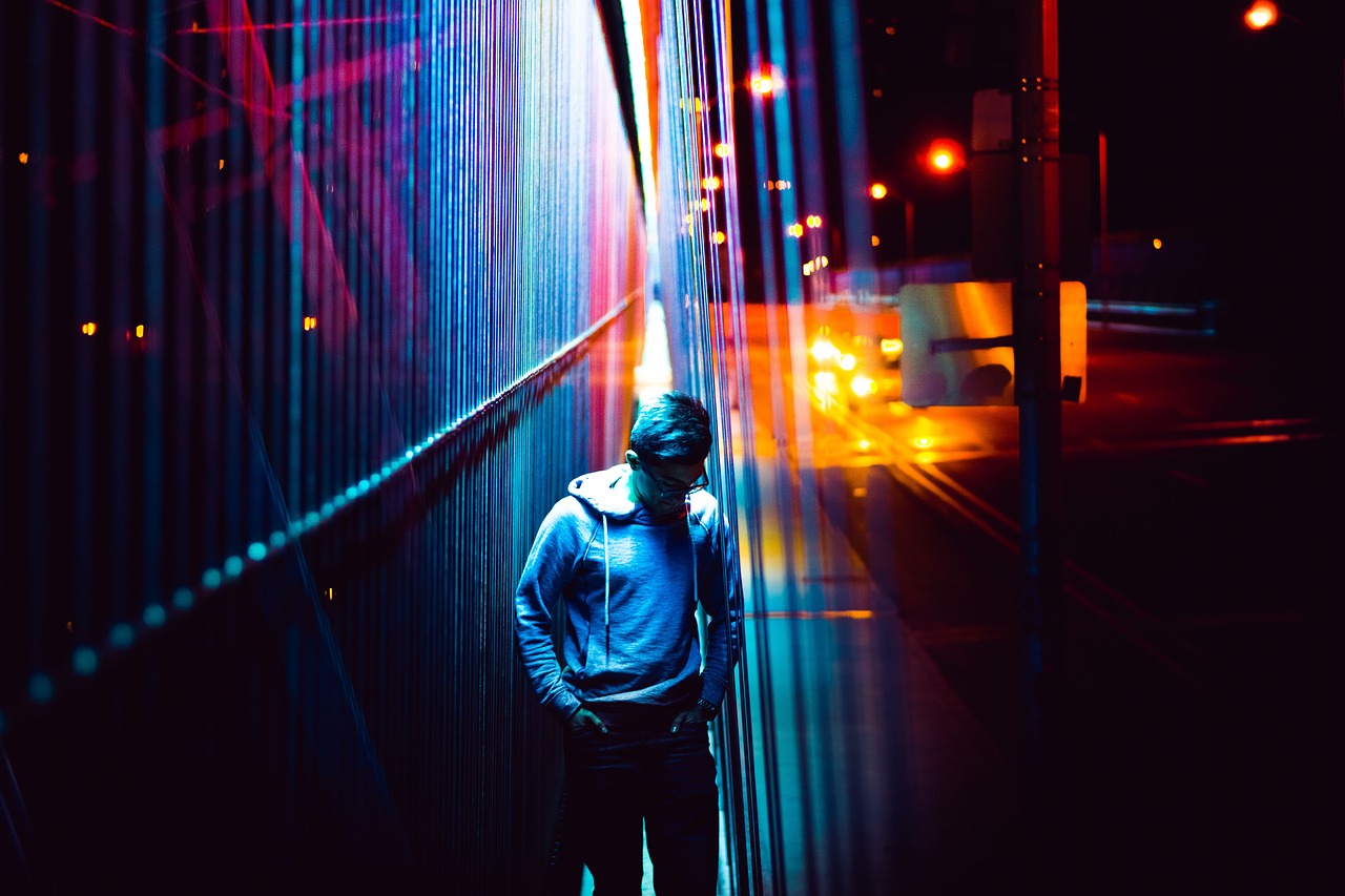Image - people man guy walking alone dark