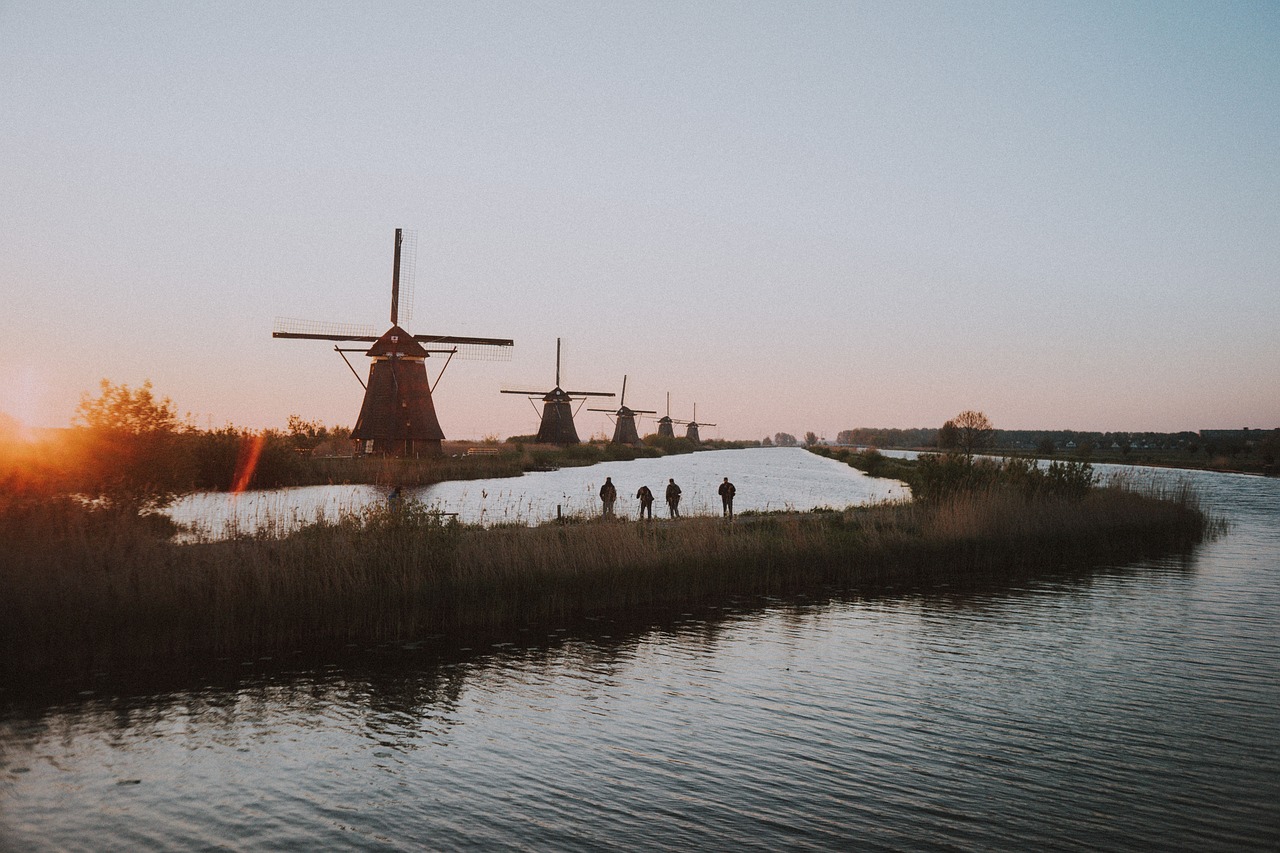 Image - windmill park netherland landmark