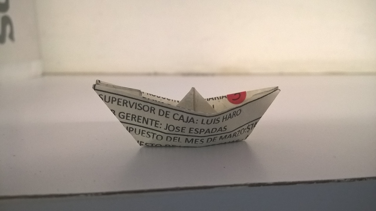 Image - paper boat origami