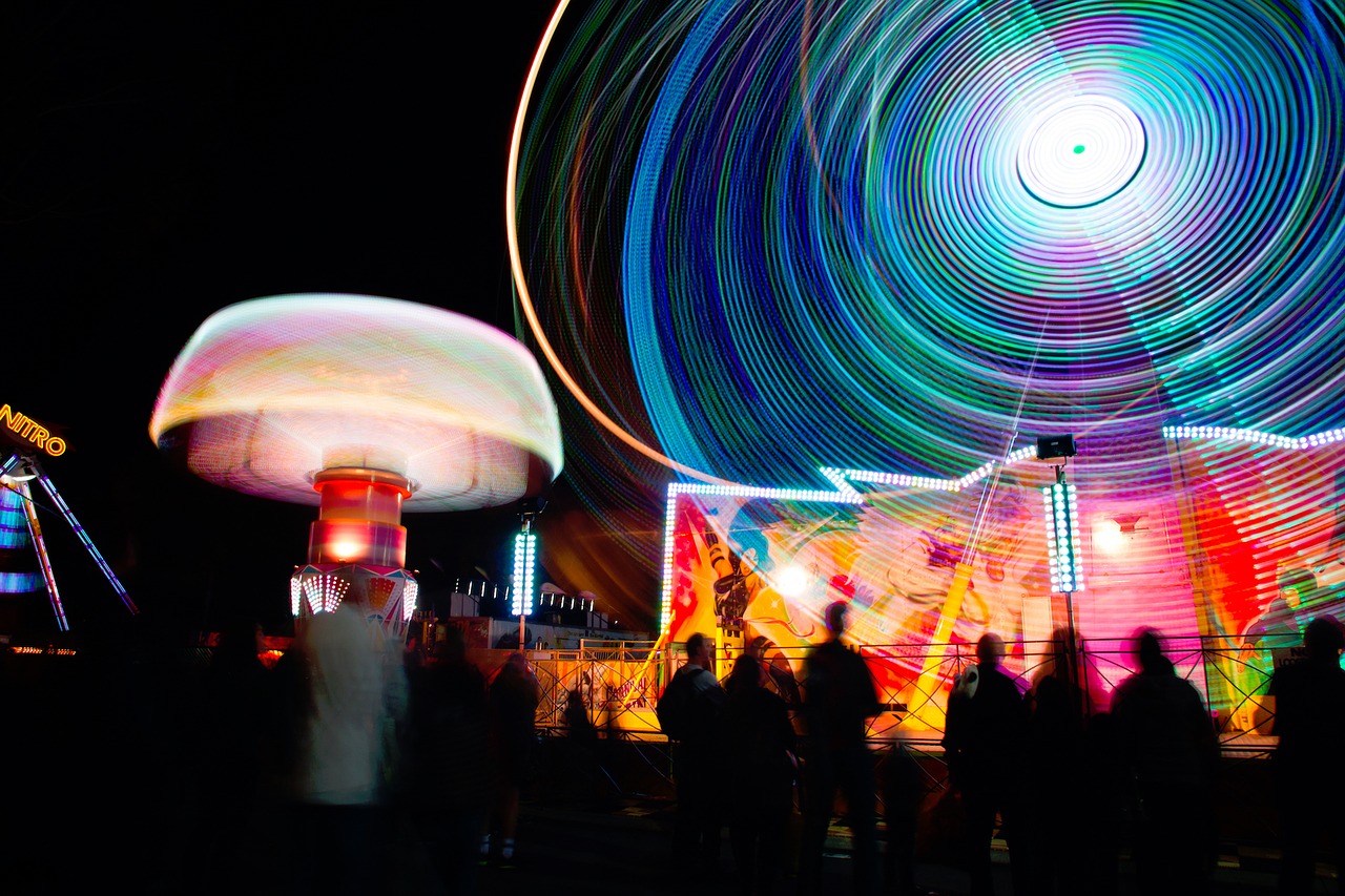 Image - fun carnival lights ferris wheel