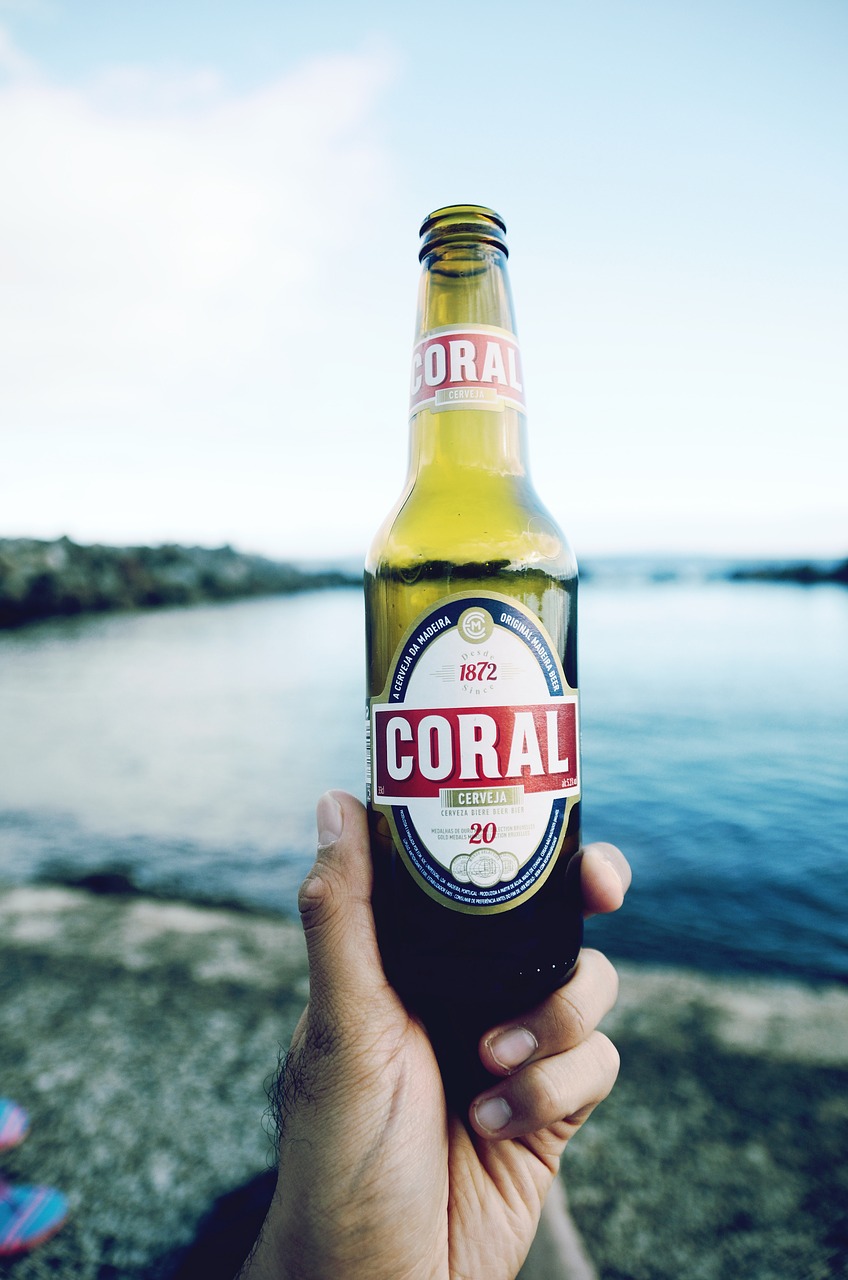 Image - drinks beer cerveja coral water