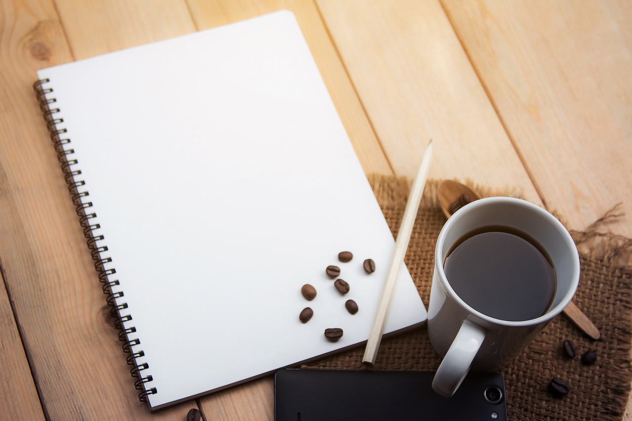 Image - home desk coffee pencil beans