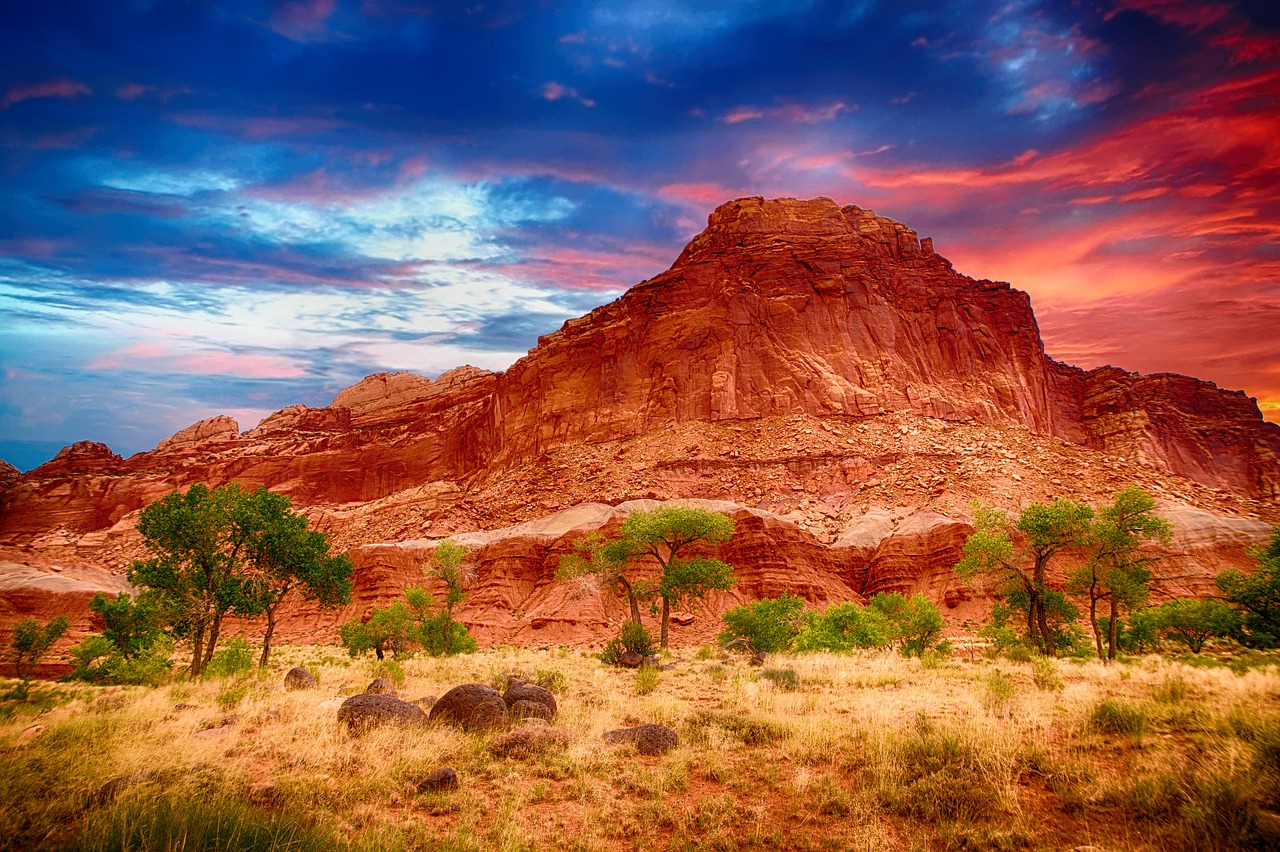 Image - mountain canyon desert landscape