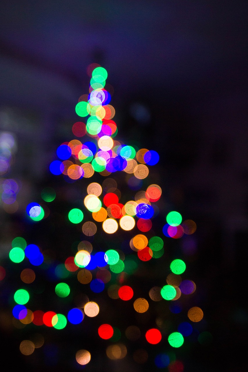 Image - dark night christmas colorful