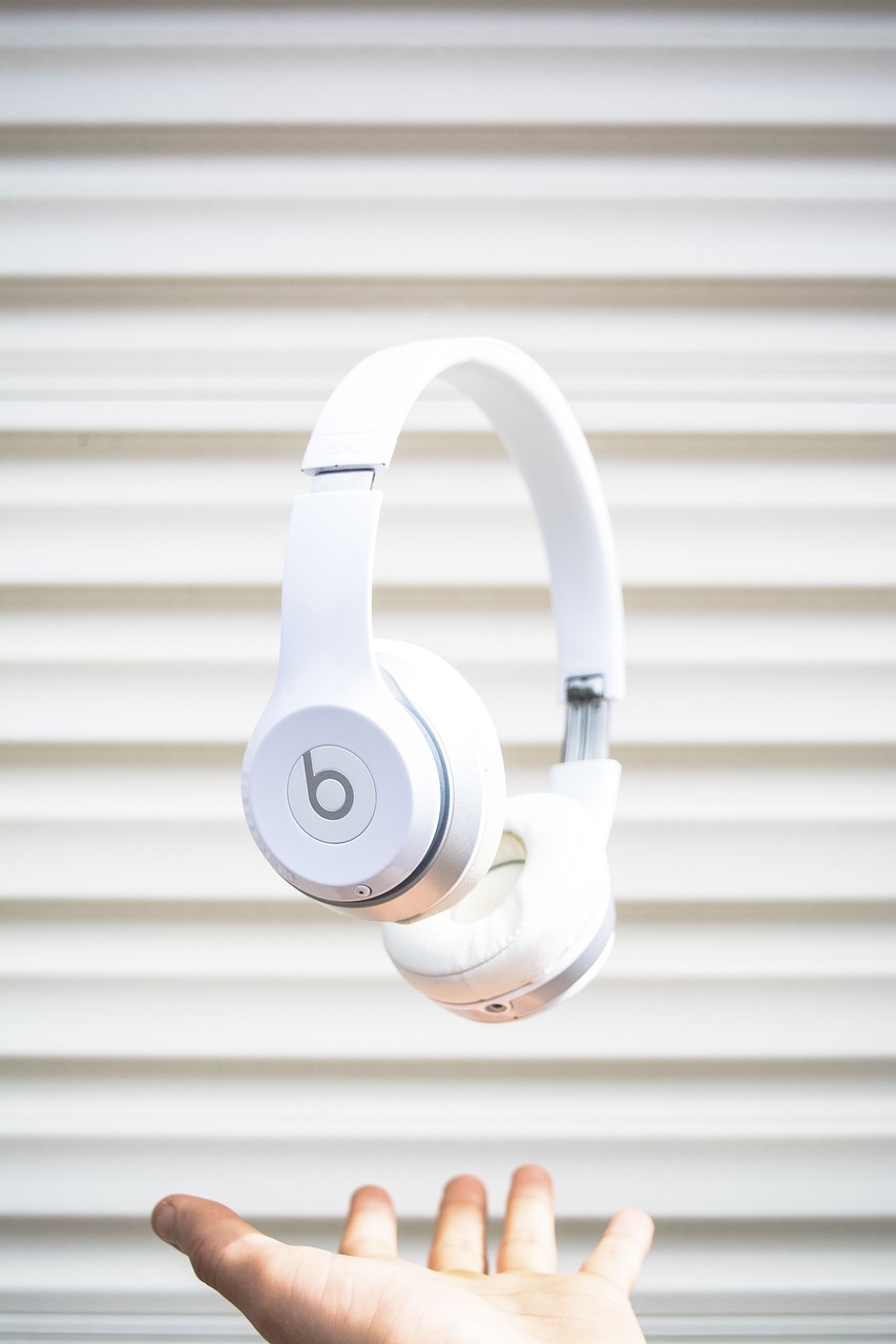 Image - headphones music song foam white
