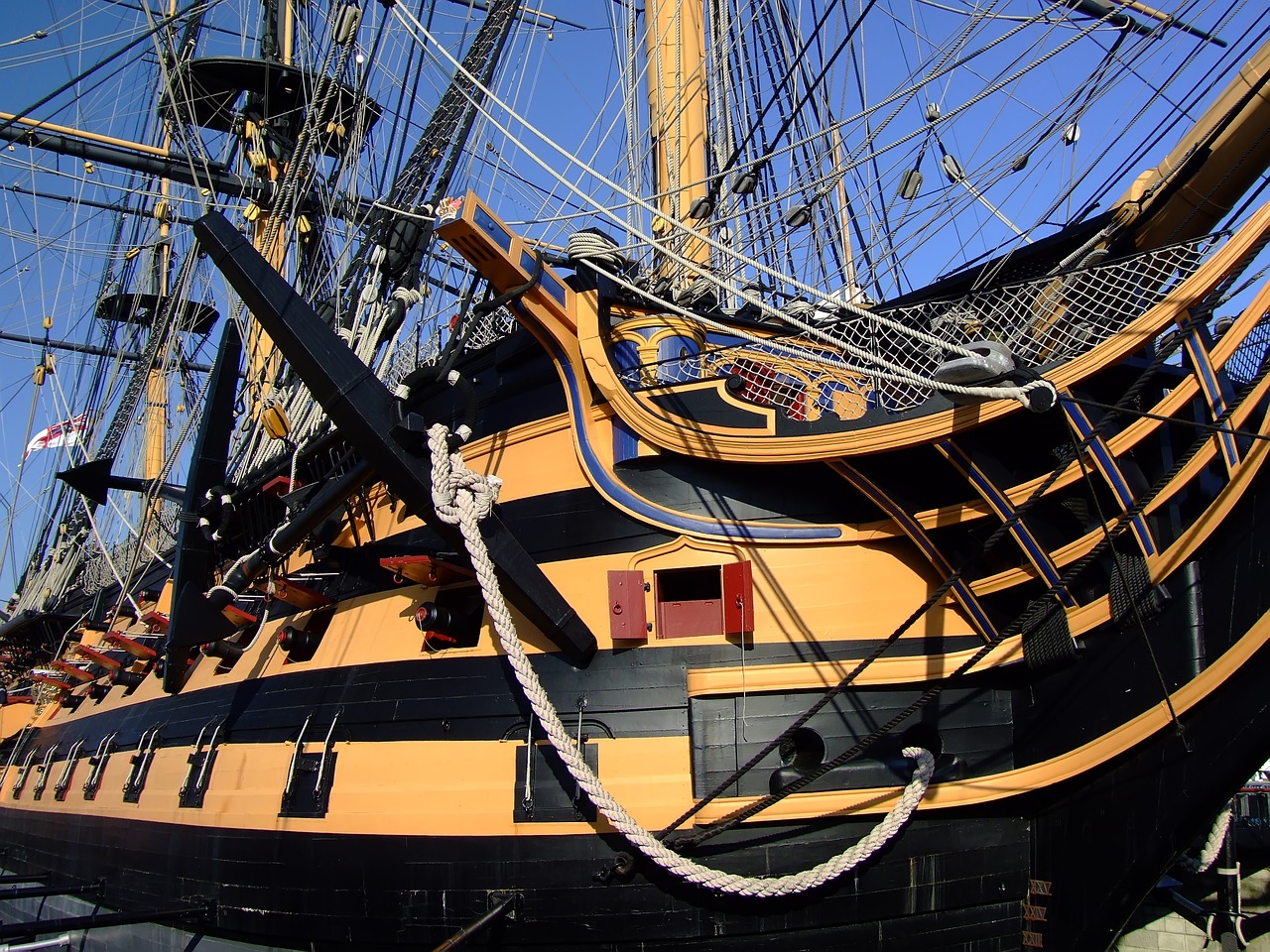 Image - boat sky wood hms victory nelson