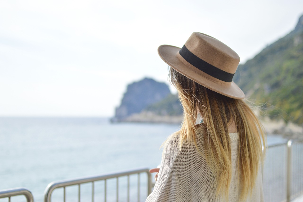 Image - people woman hair hat water ocean