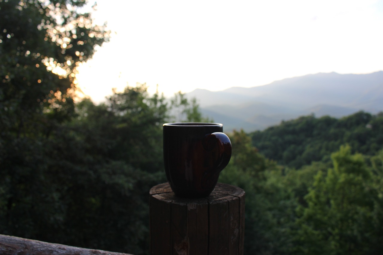 Image - mountains coffee sunrise nature