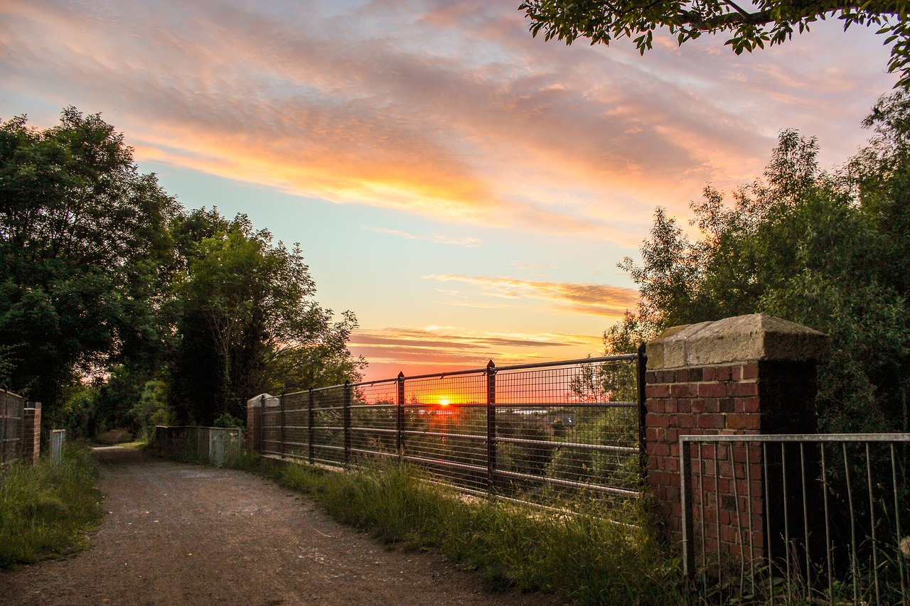 Image - clouds sunset bridge sky nature