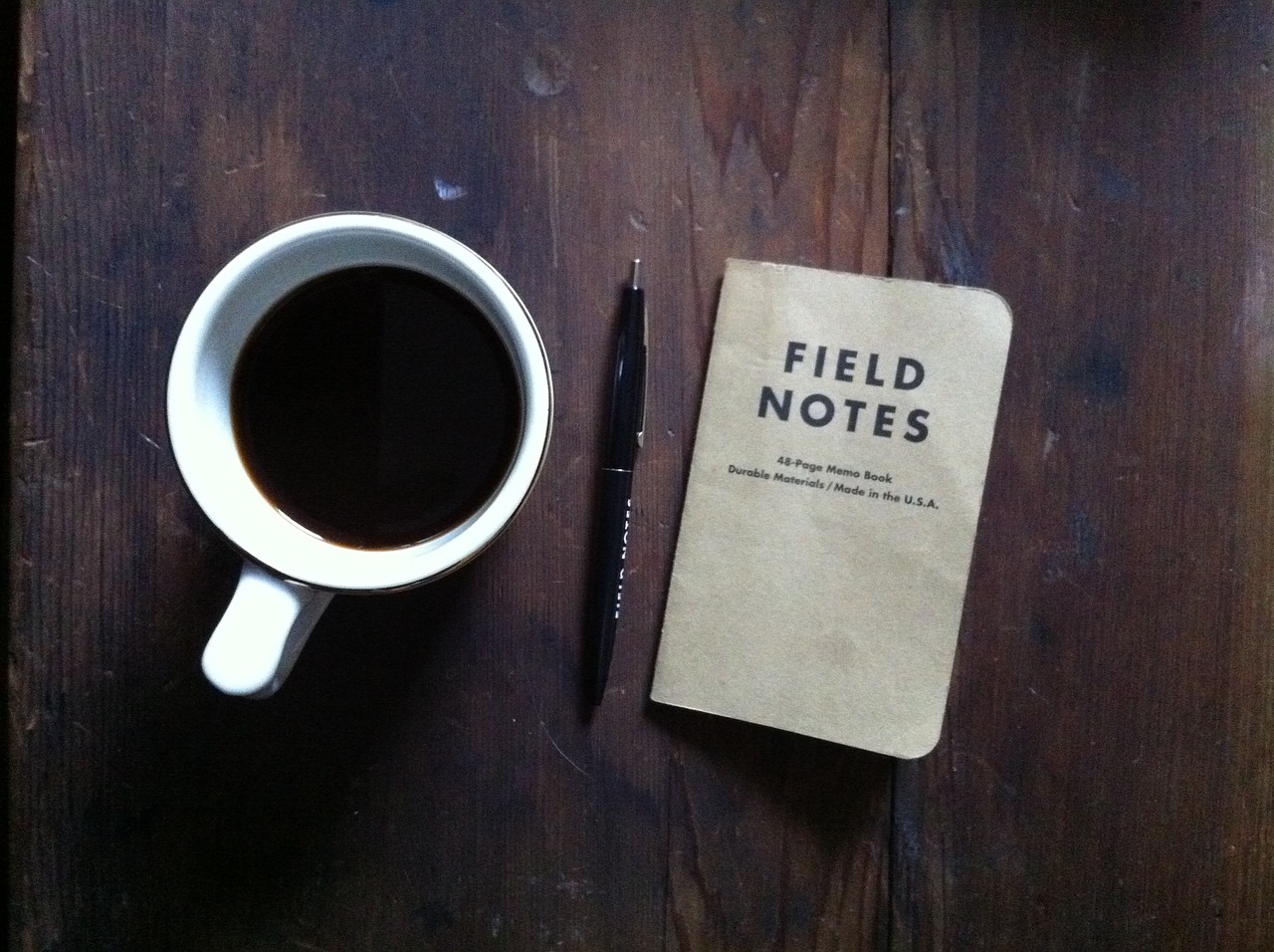 Image - cup coffee mug notes diary pen