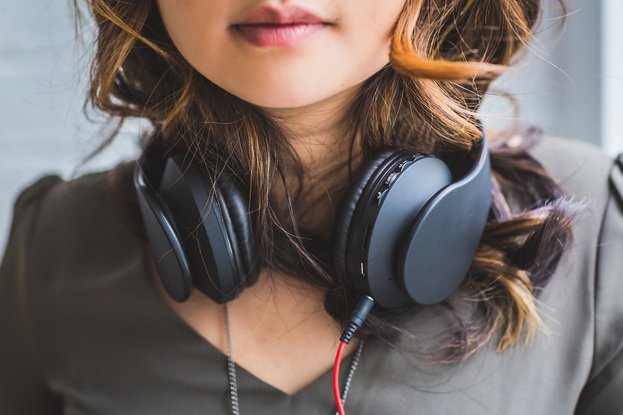 Image - people woman headphones music