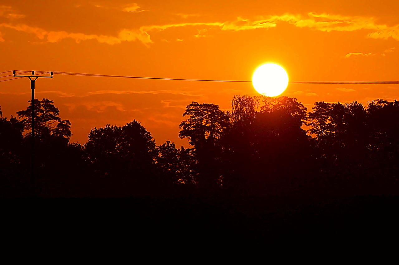 Image - sunset landscape sky evening