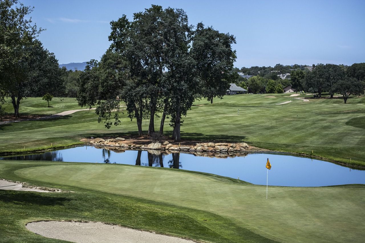 Image - nature landscape golf course field