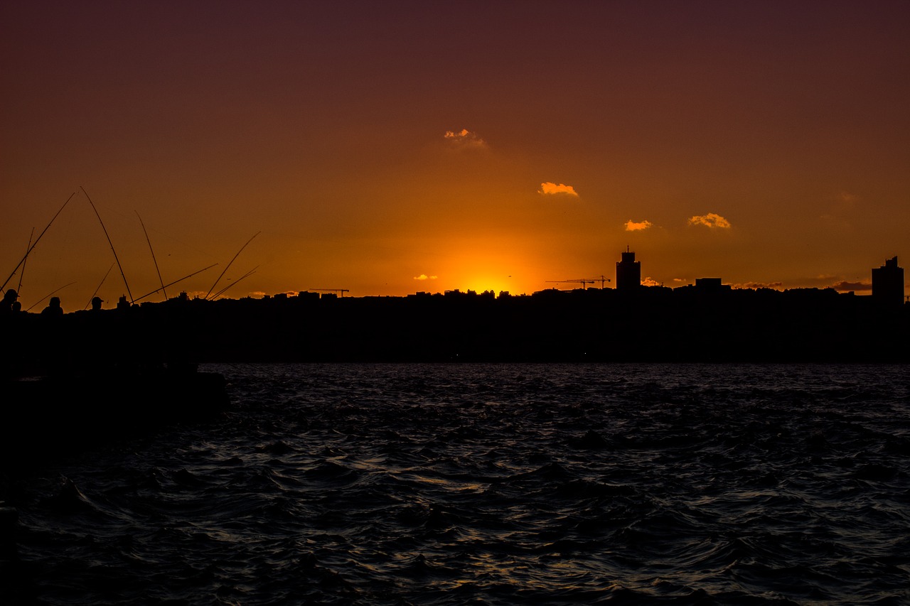 Image - sunset istanbul landscape marine