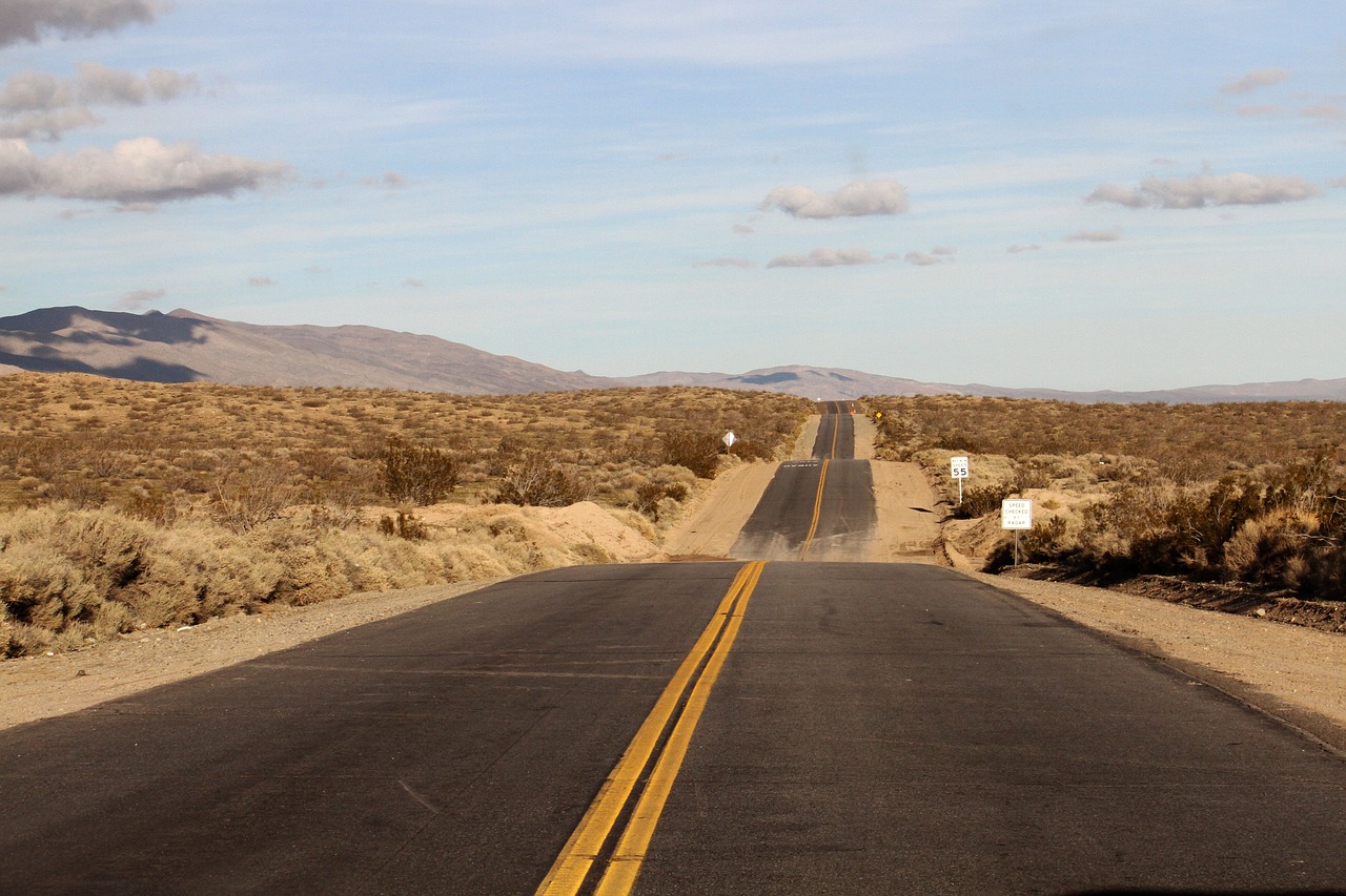 Image - nevada desert road yellow brown