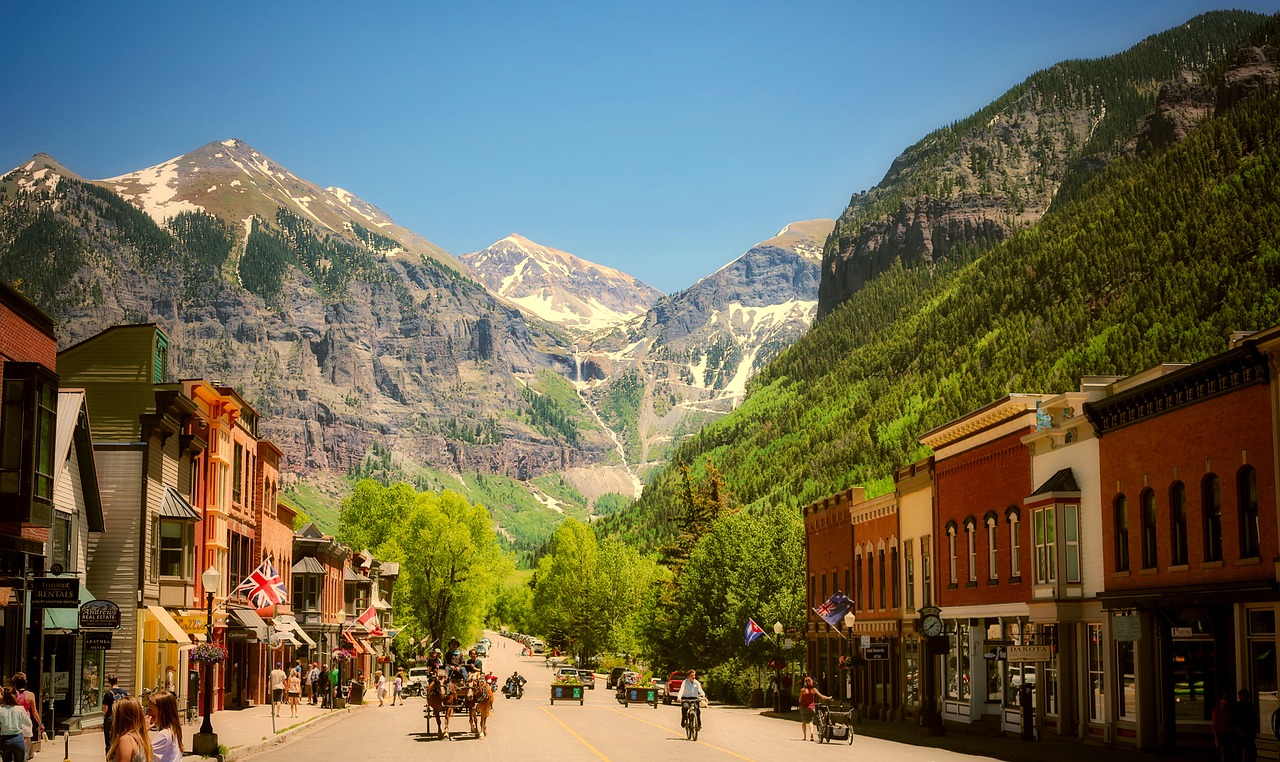 Image - telluride colorado town urban city