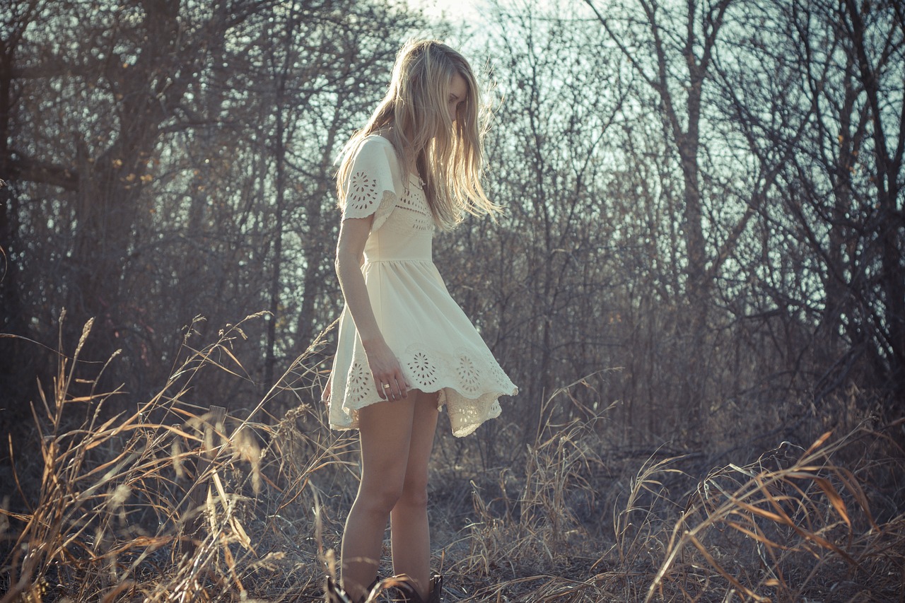 Image - people woman woods forest trees