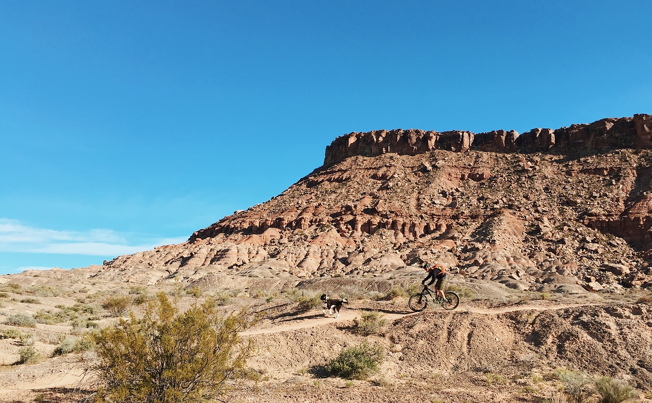 Image - mountain blue sky bike adventure