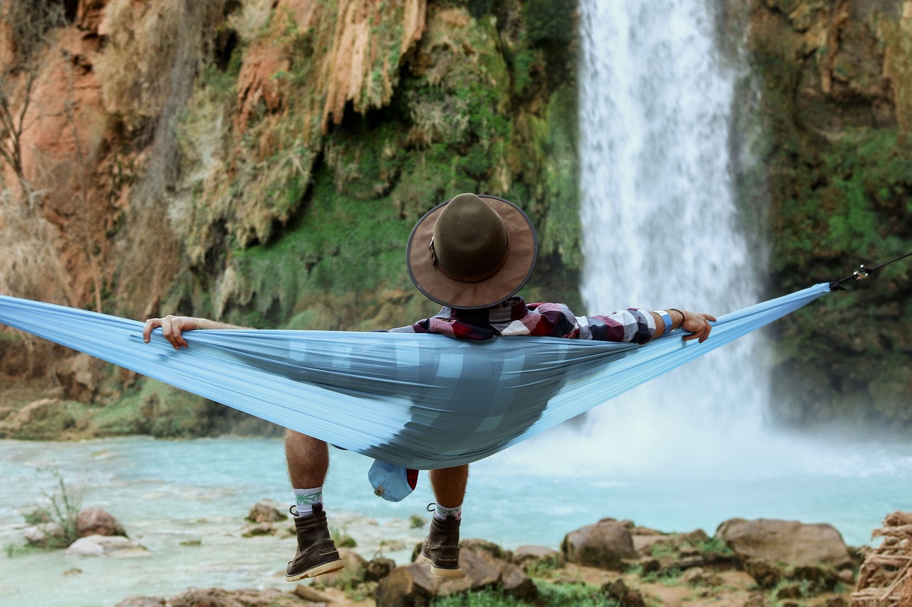 Image - people man chill relax hammock