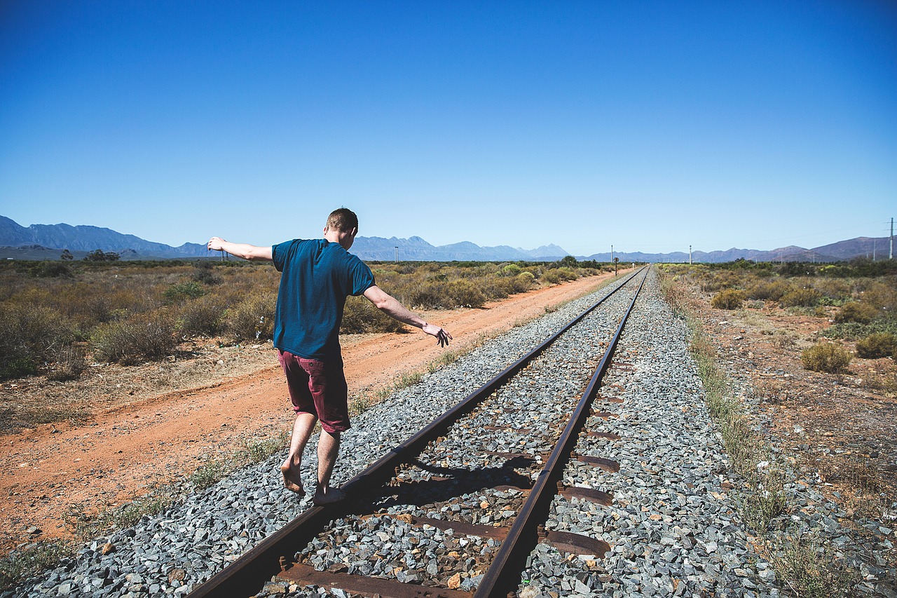 Image - railway track outdoor mountain