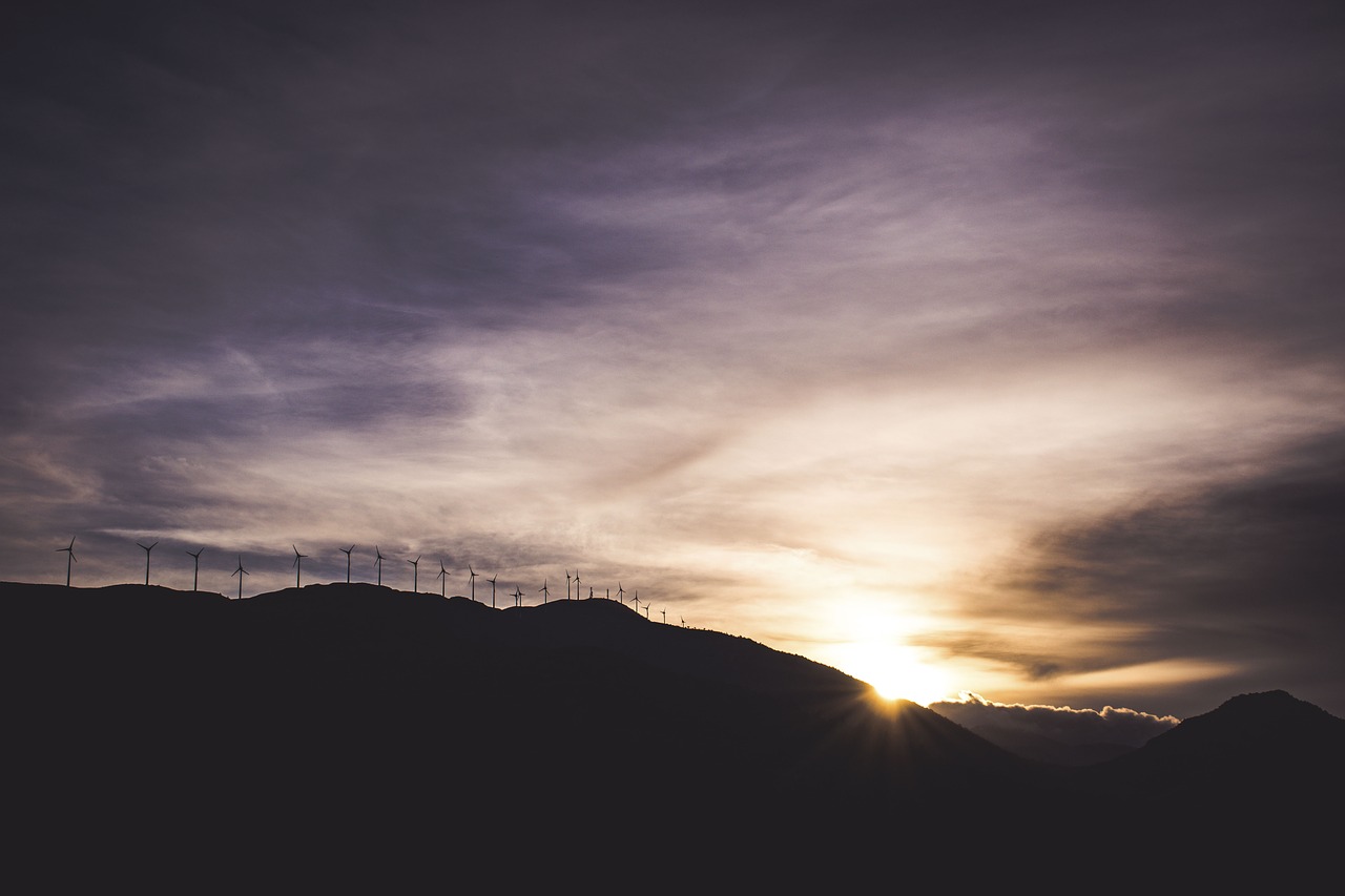 Image - nature landscape mountain windmill