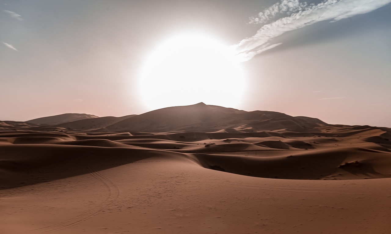 Image - nature landscape sand desert sun