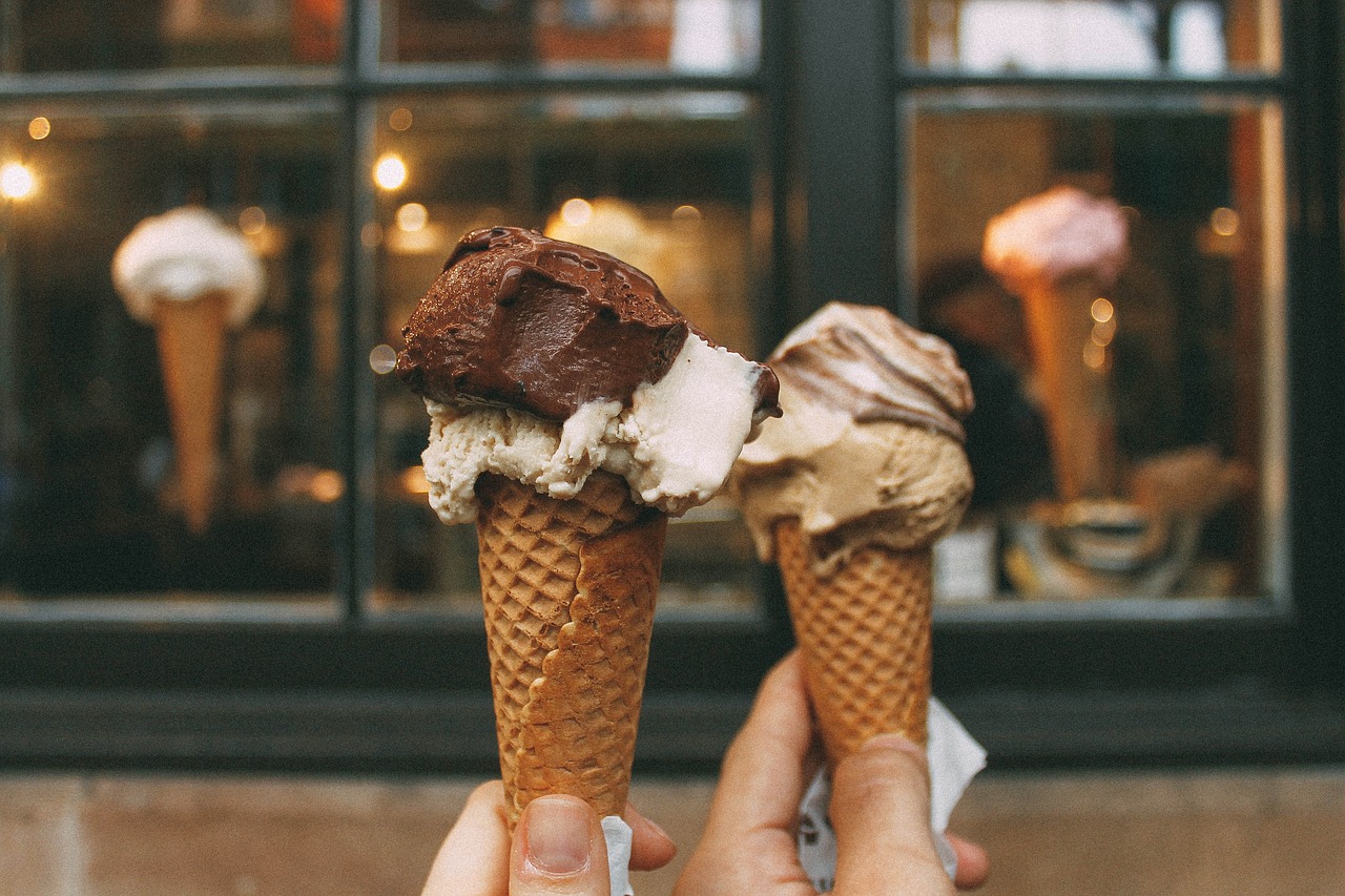 Image - ice cream cone chocolate mocha