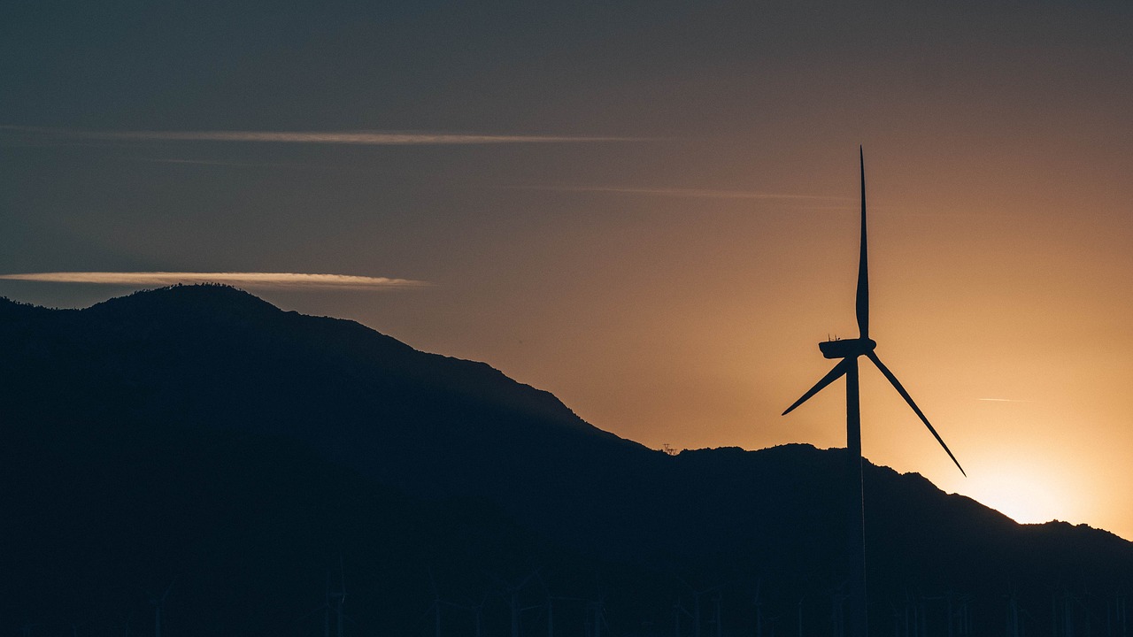 Image - windmill dark mountain air travel