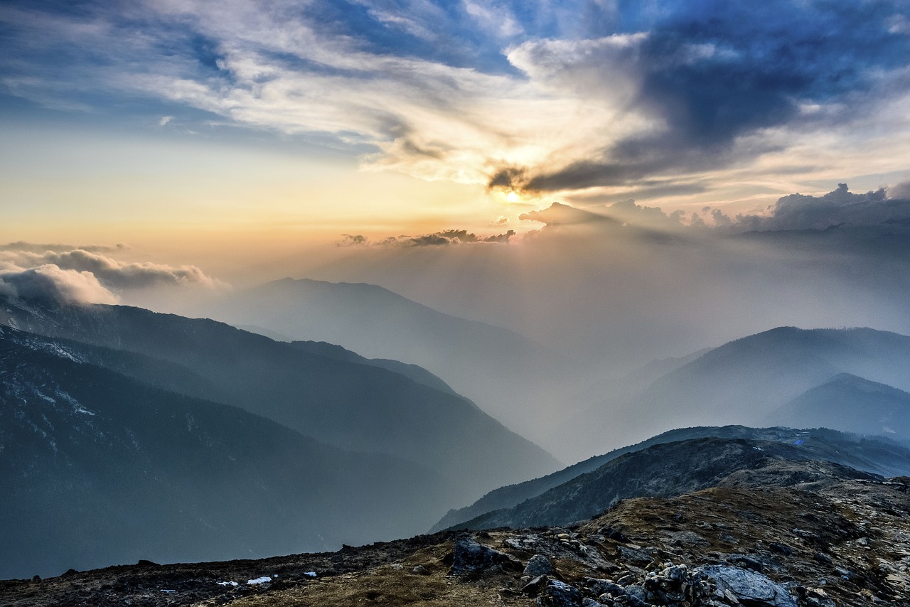 Image - nature landscape mountain sunset