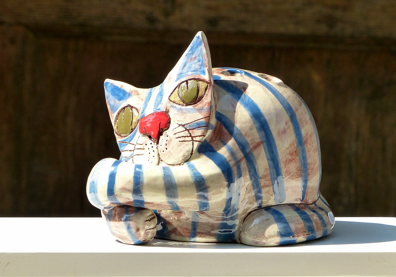 Image - cat ceramic decoration