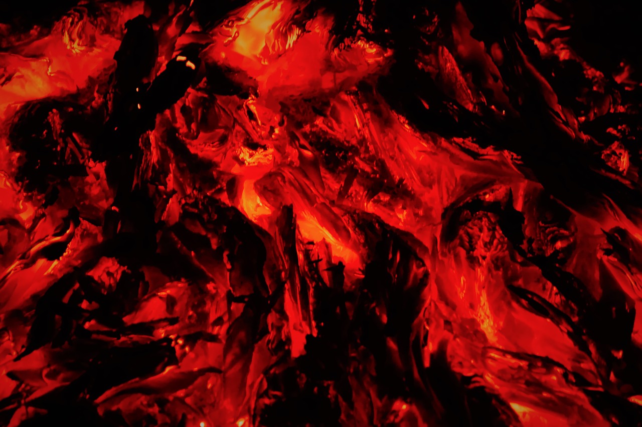 Image - embers fire wood hot heat