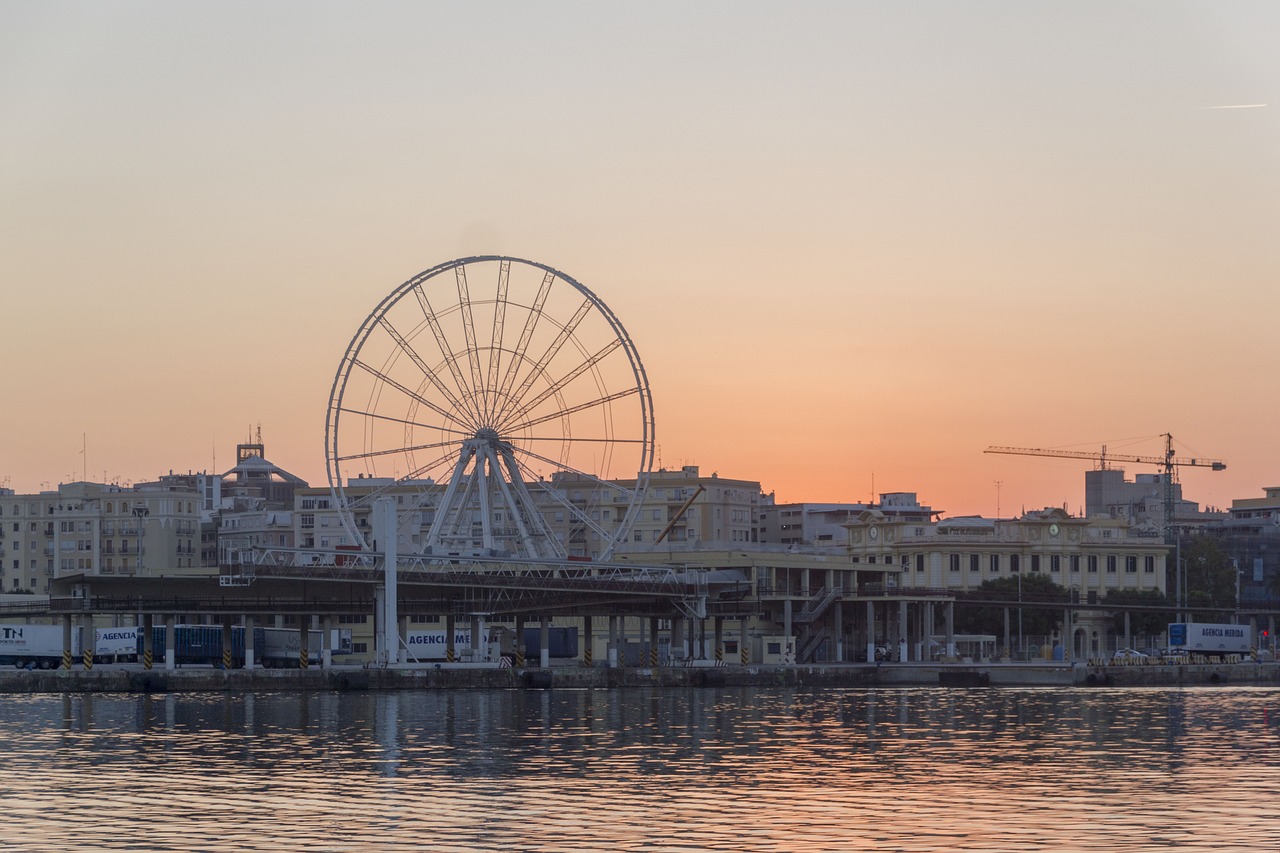 Image - sunset noria malaga sky leisure