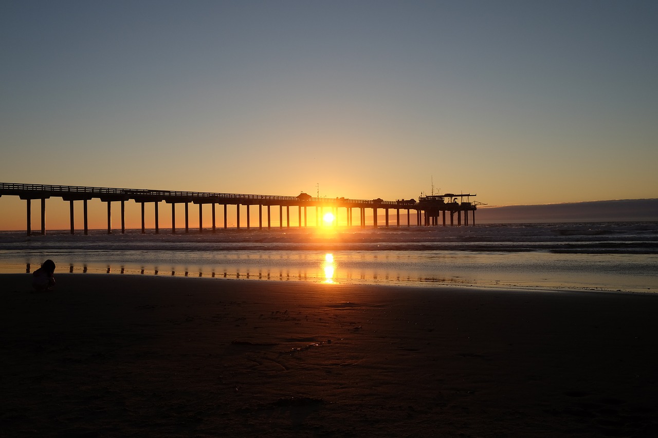 Image - san diego sea coast beach sunset