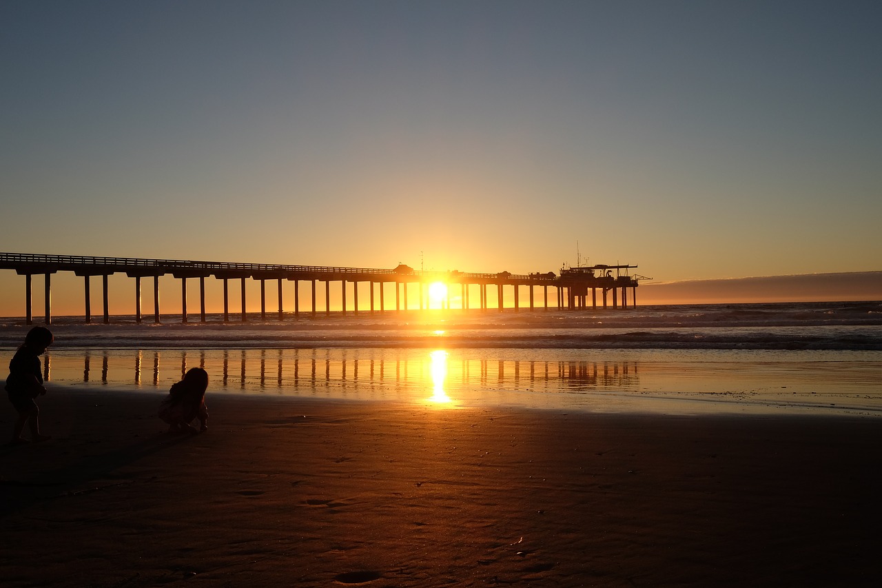 Image - san diego sea coast beach sunset