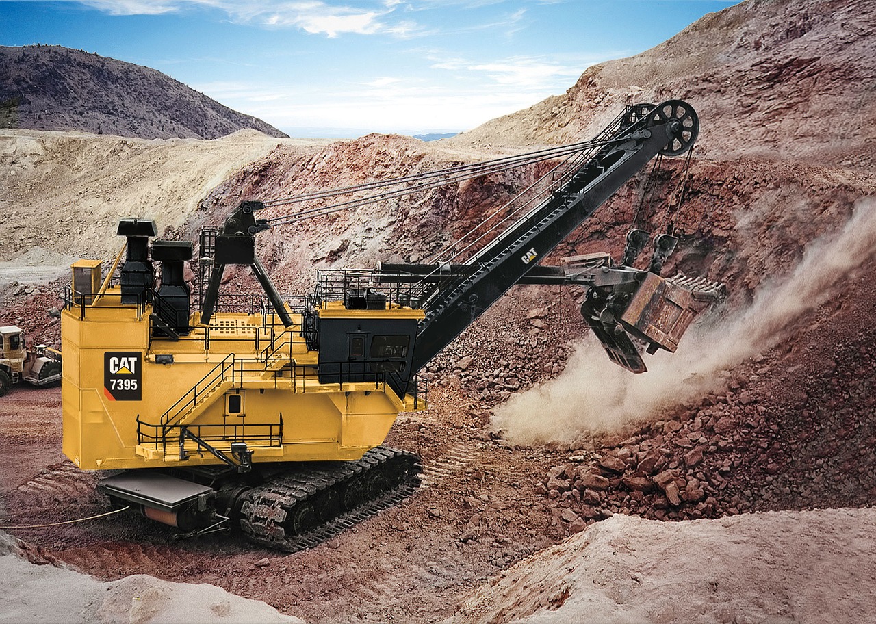 Image - dragline 7395 rope excavator