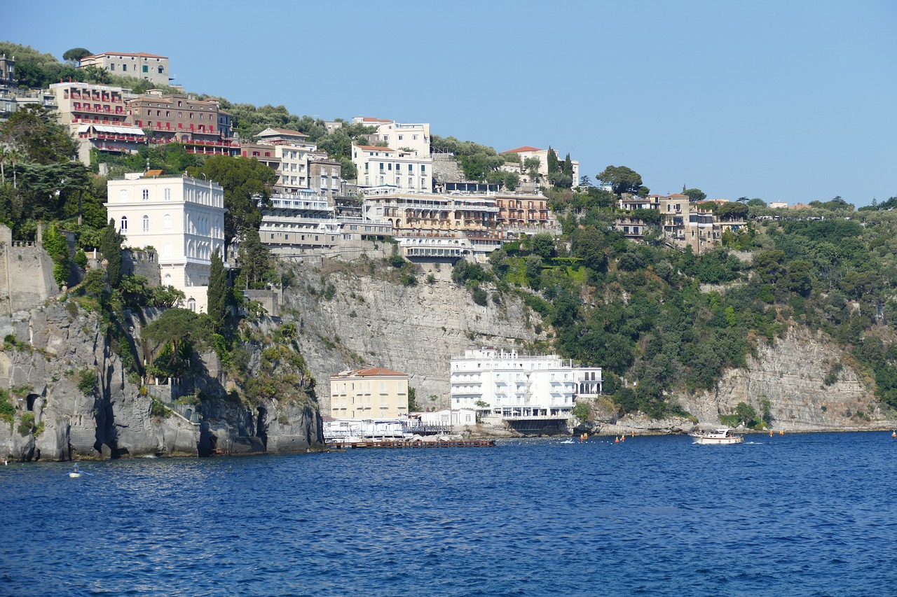 Image - sorrento italy port cityscape